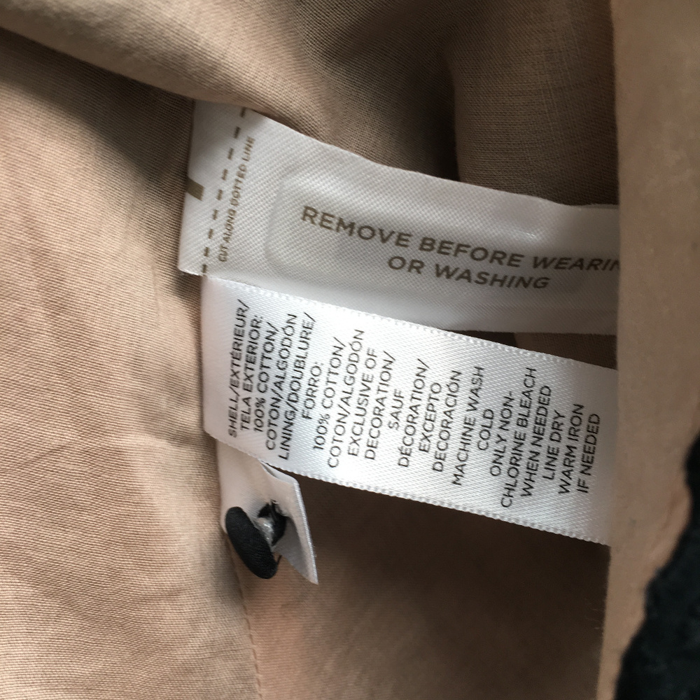 Ann Taylor LOFT Eyelet Dress in Black/Peach - Picture 6 of 6